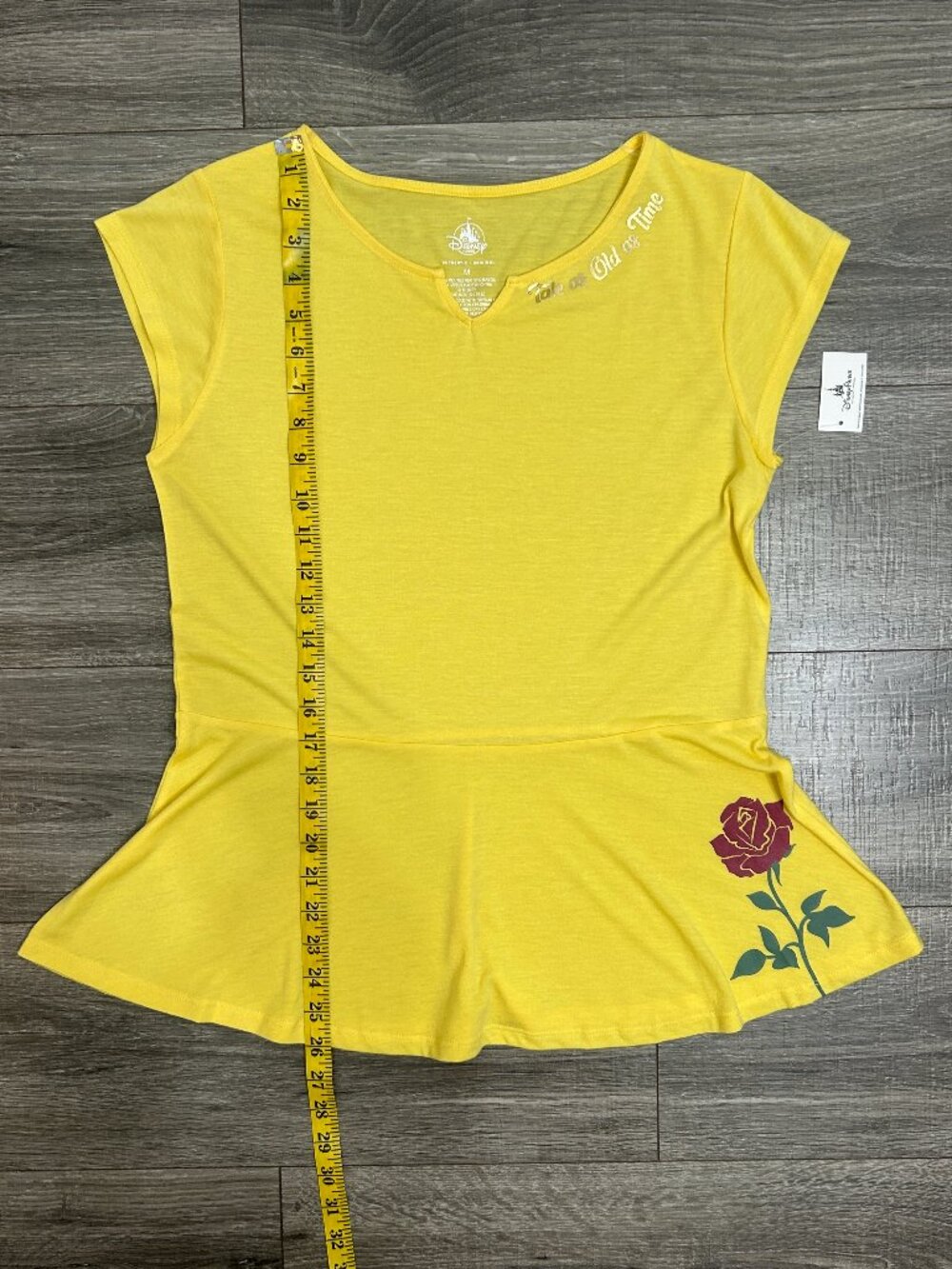 Disney Parks Beauty & The Beast Tale As Old As Time Peplum Top, Medium, NWT - Picture 9 of 10